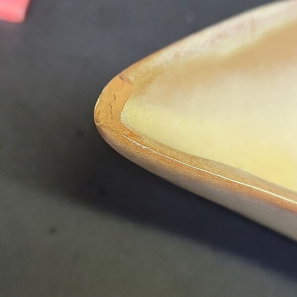 Frankoma Prairie Green Leaf Divided Dish #83 - Picture 6 of 6